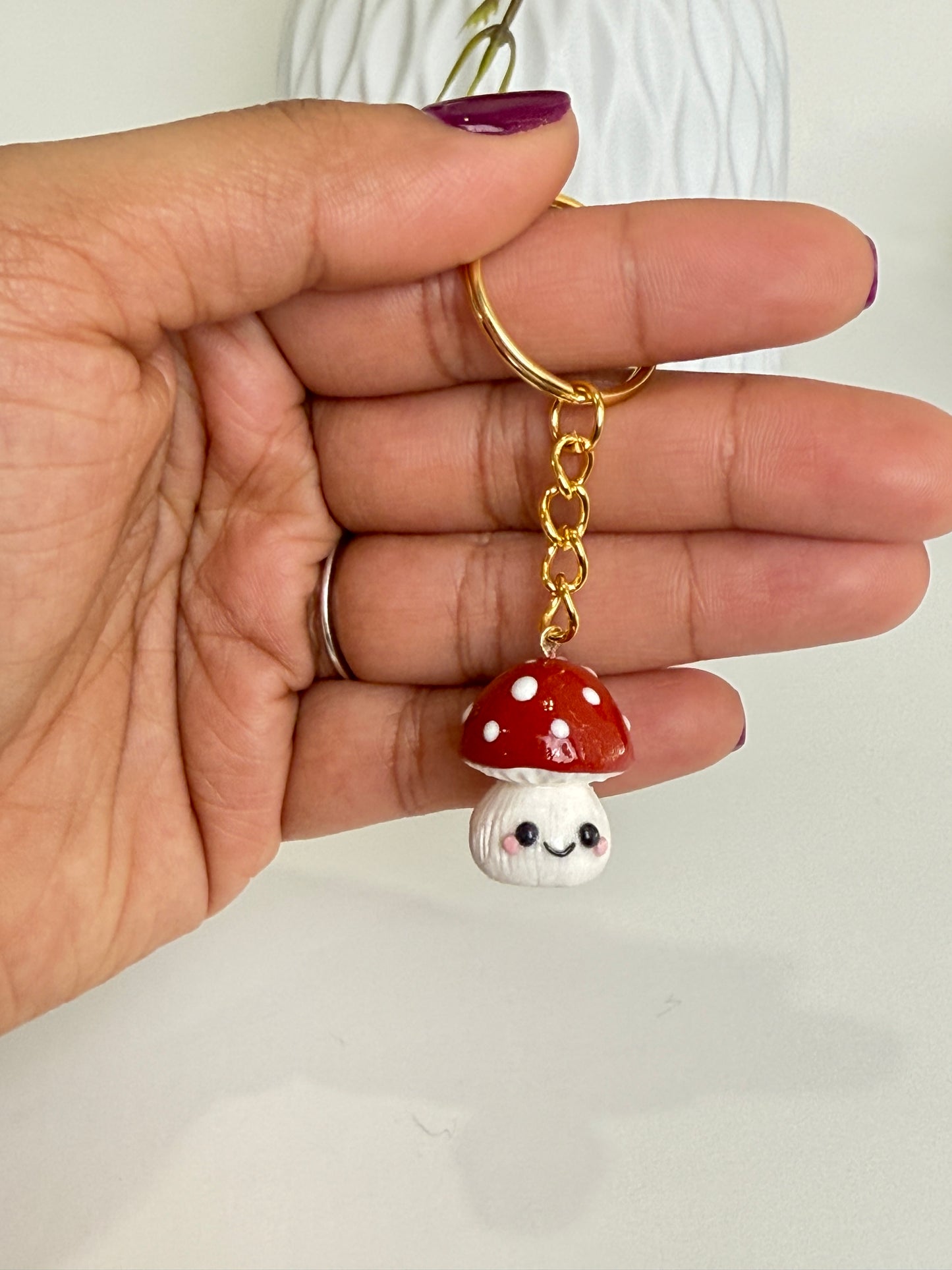Mushroom Keychain