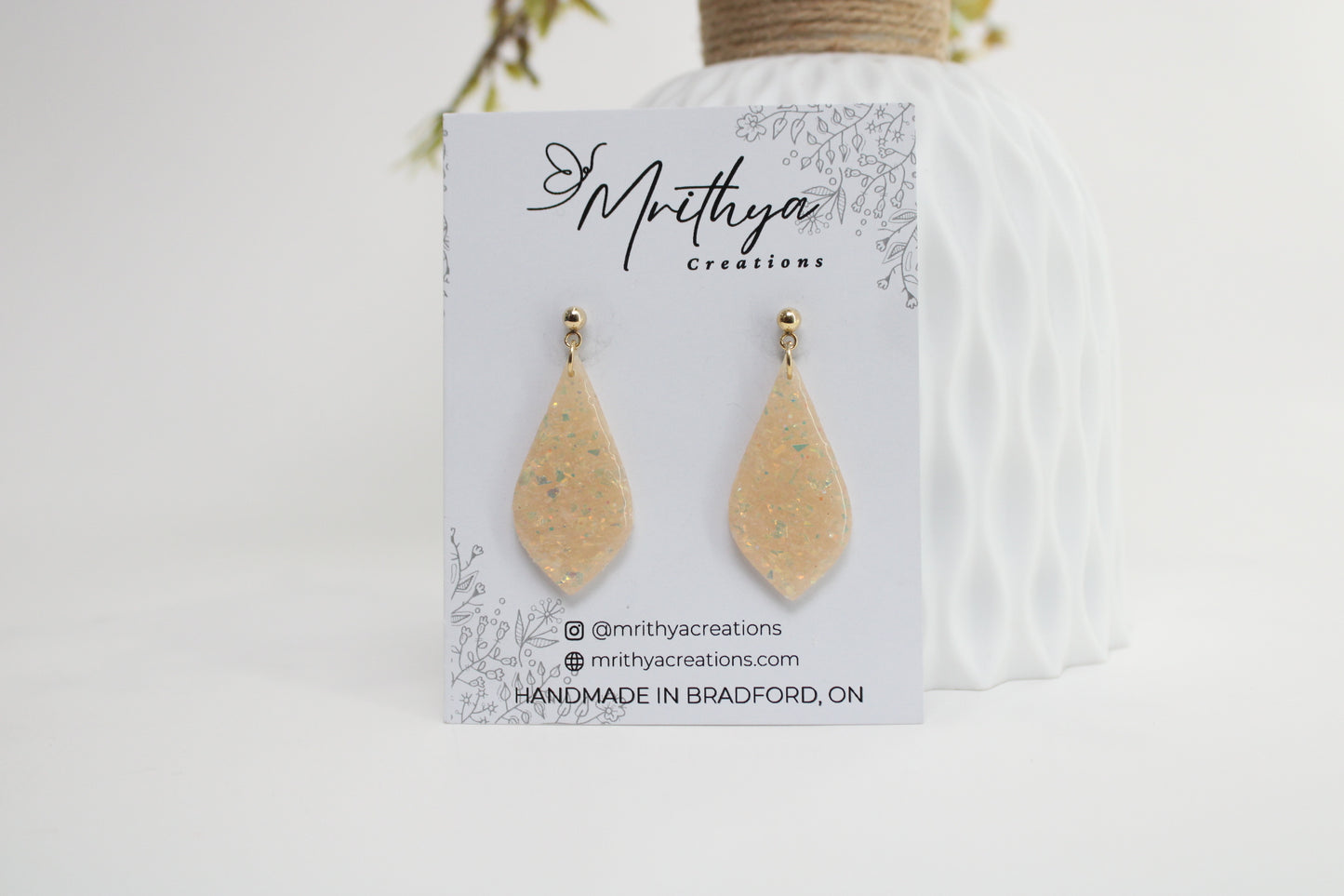 Opal sway earring