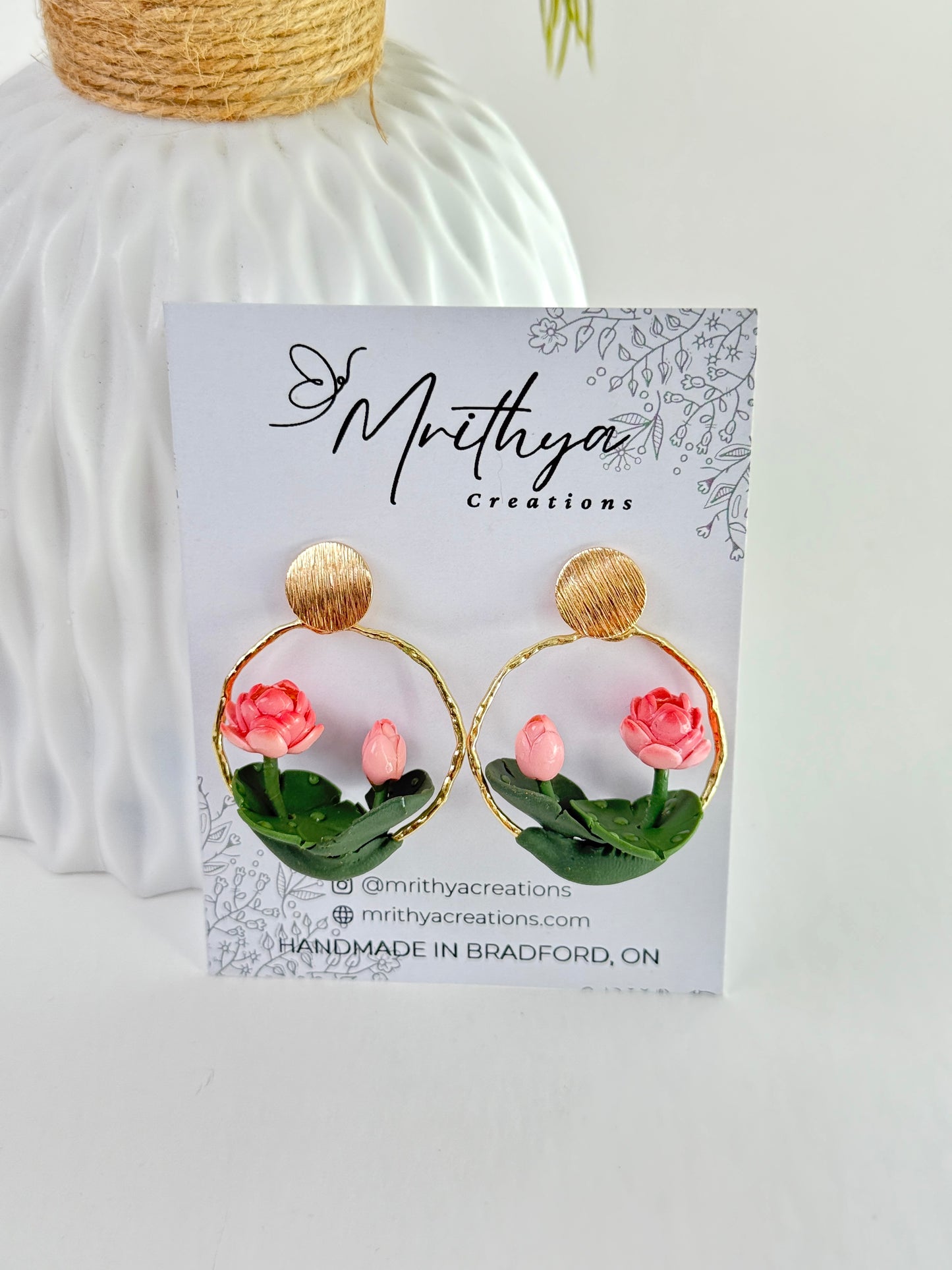 Lotus earring