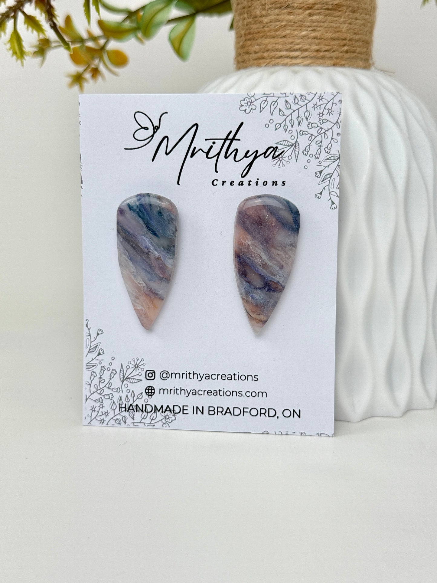 Voilet seaglass marble