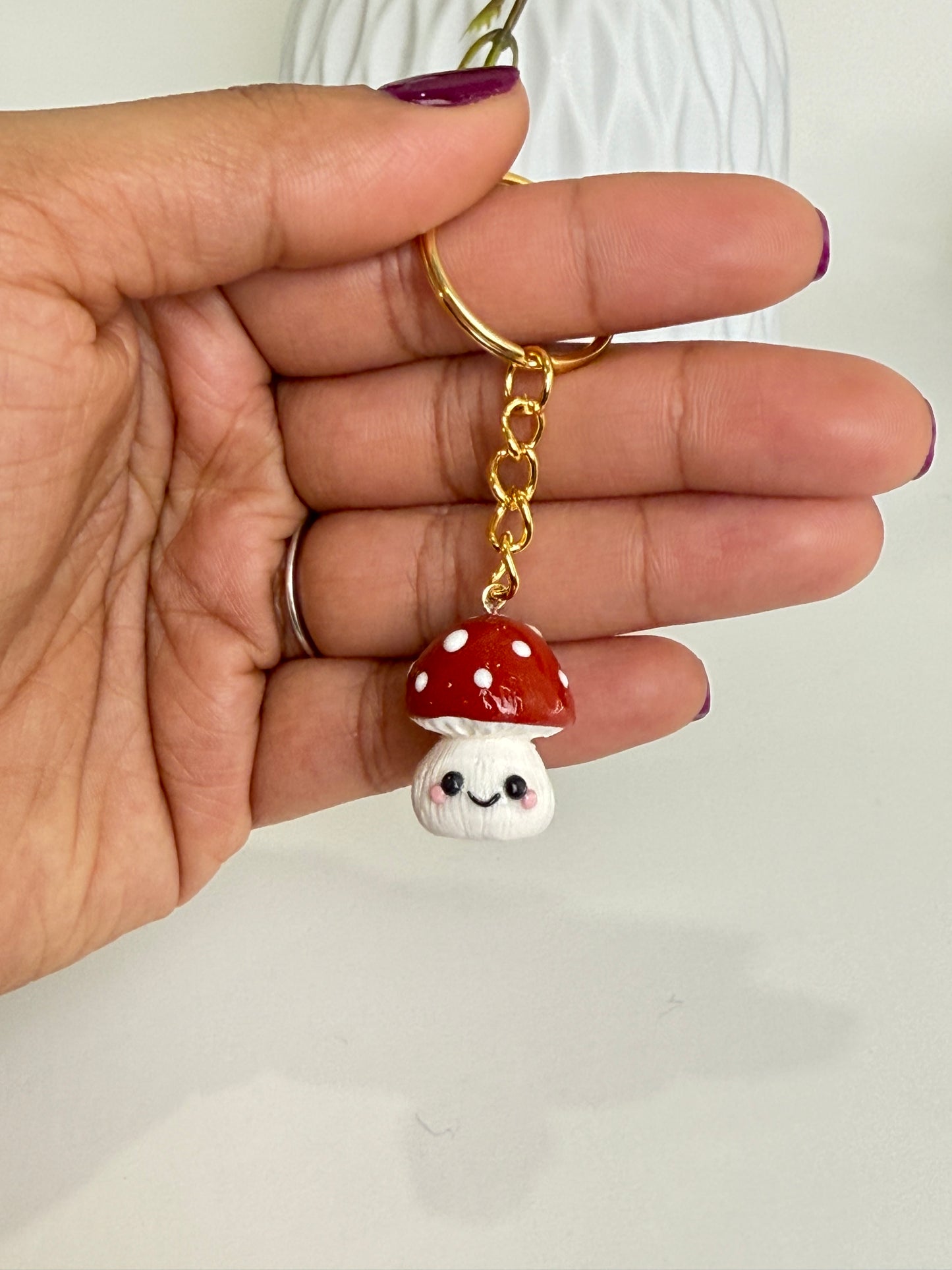 Mushroom Keychain
