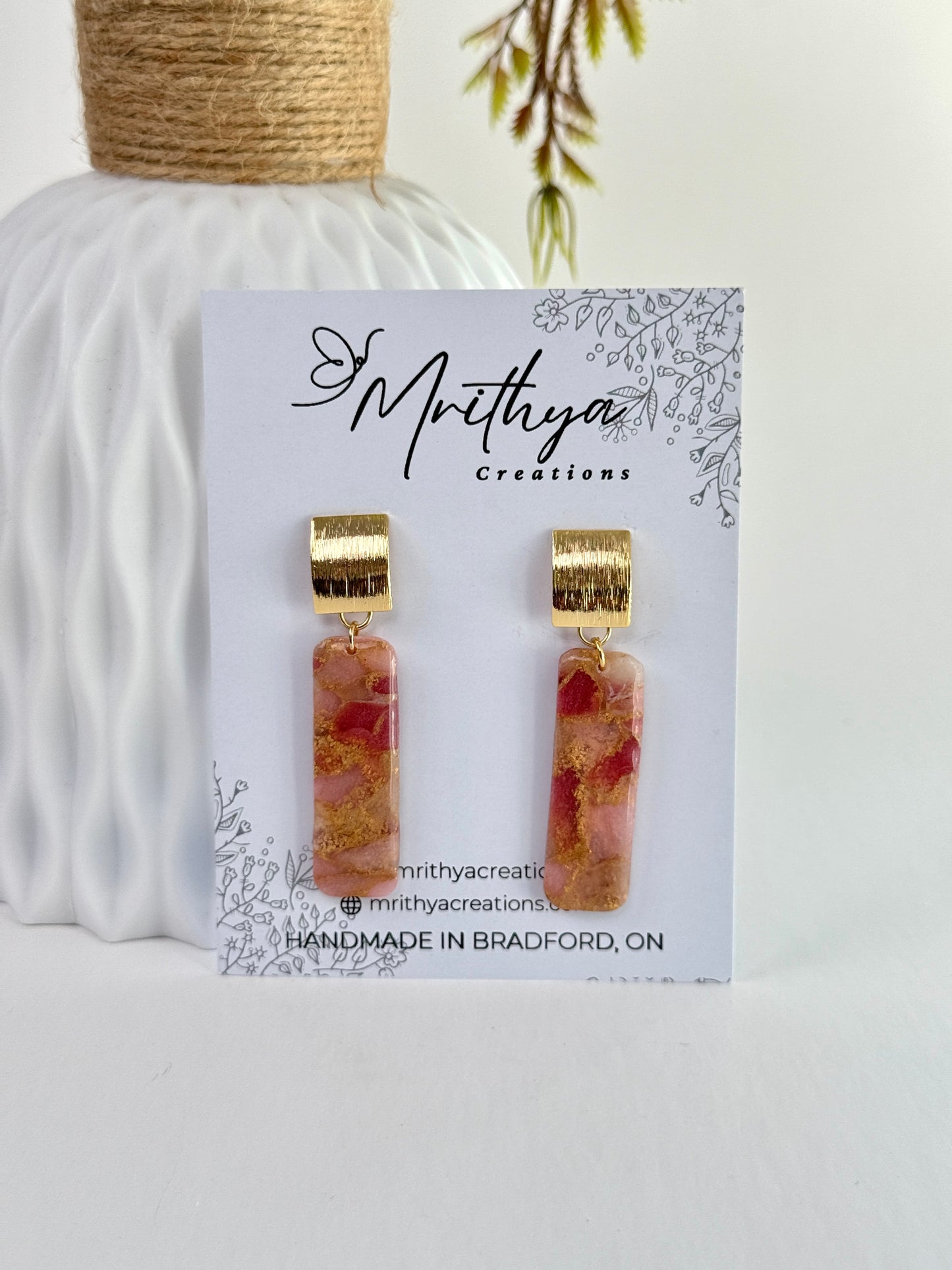 Dainty berry earring