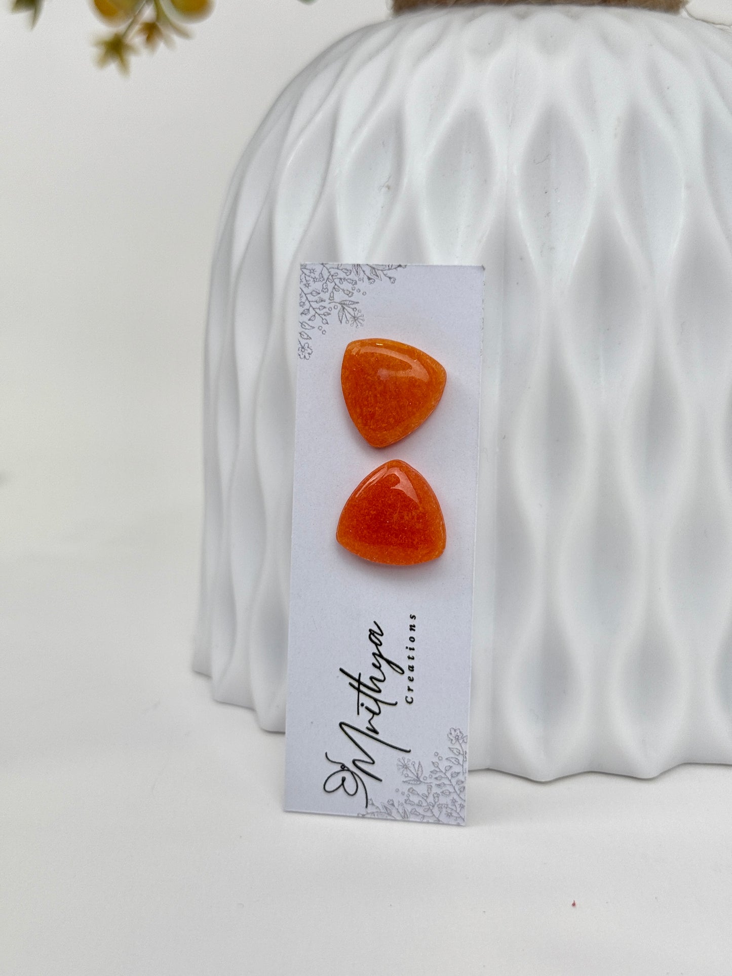 Tangerine studs
