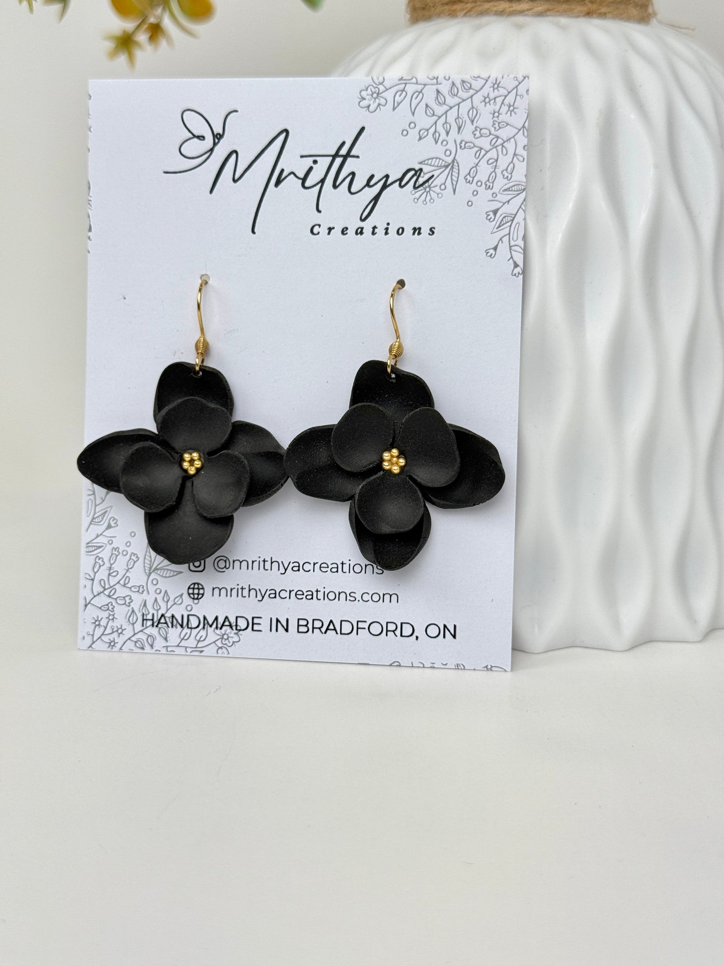 Black layered Flower