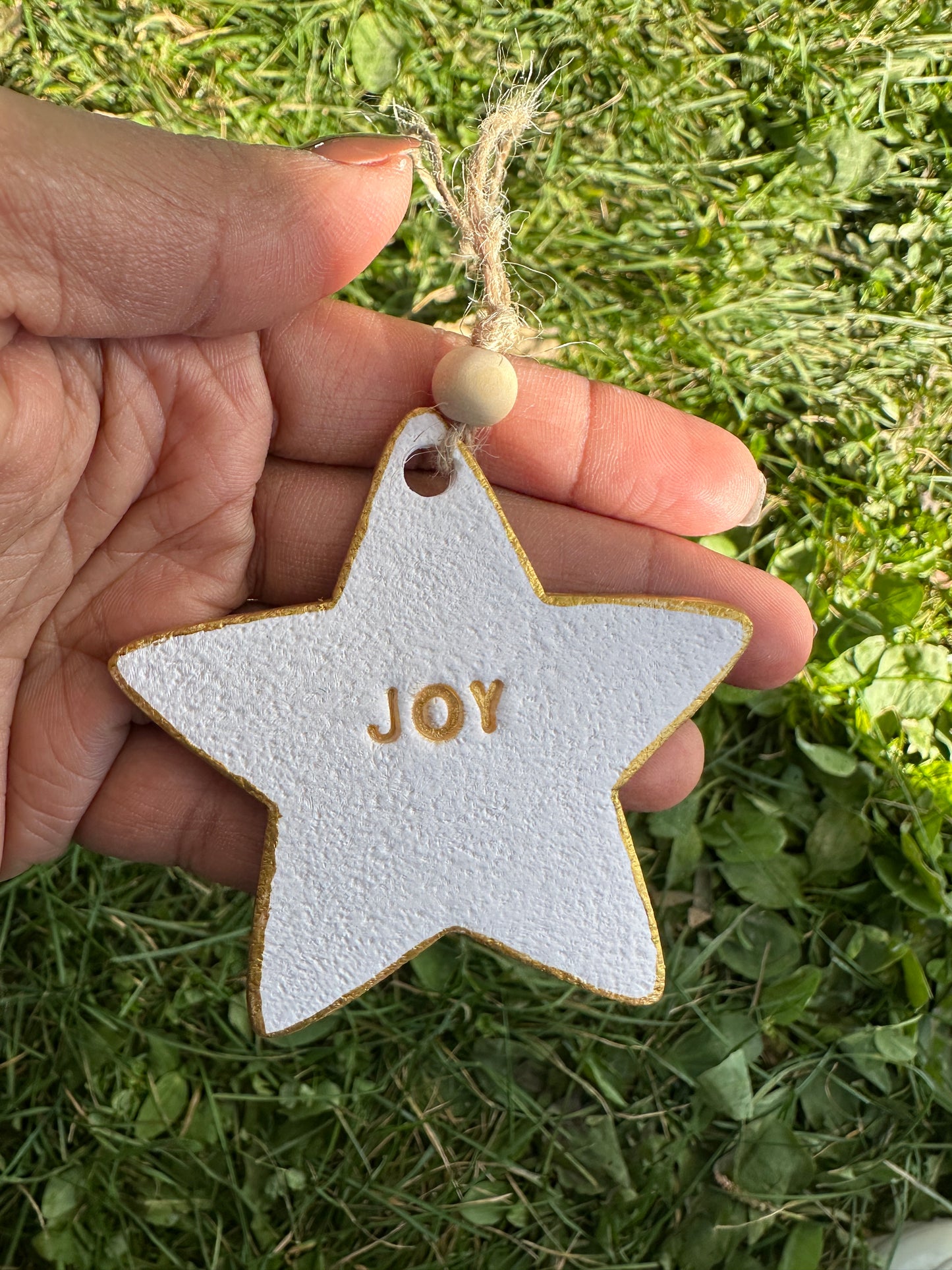 Christmas White Star Ornaments