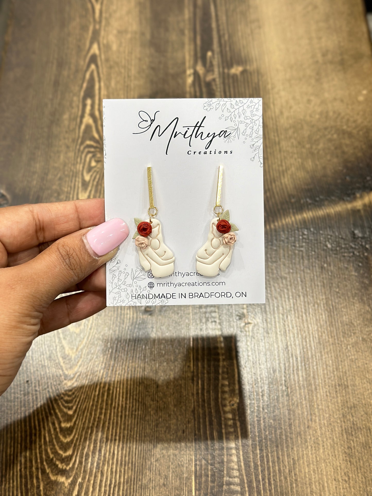 Mom White Floral