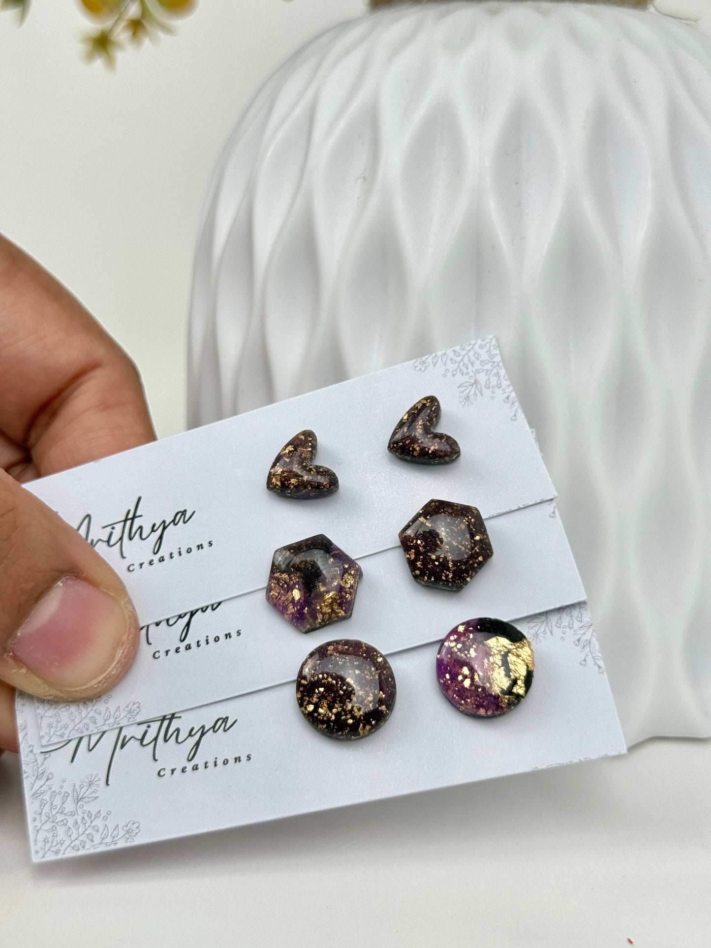 Purple studs