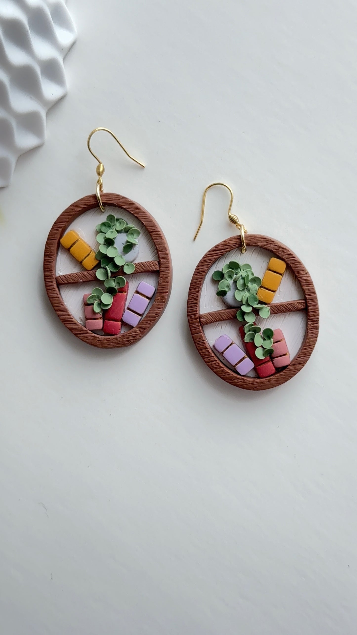Book Shelf Earrings