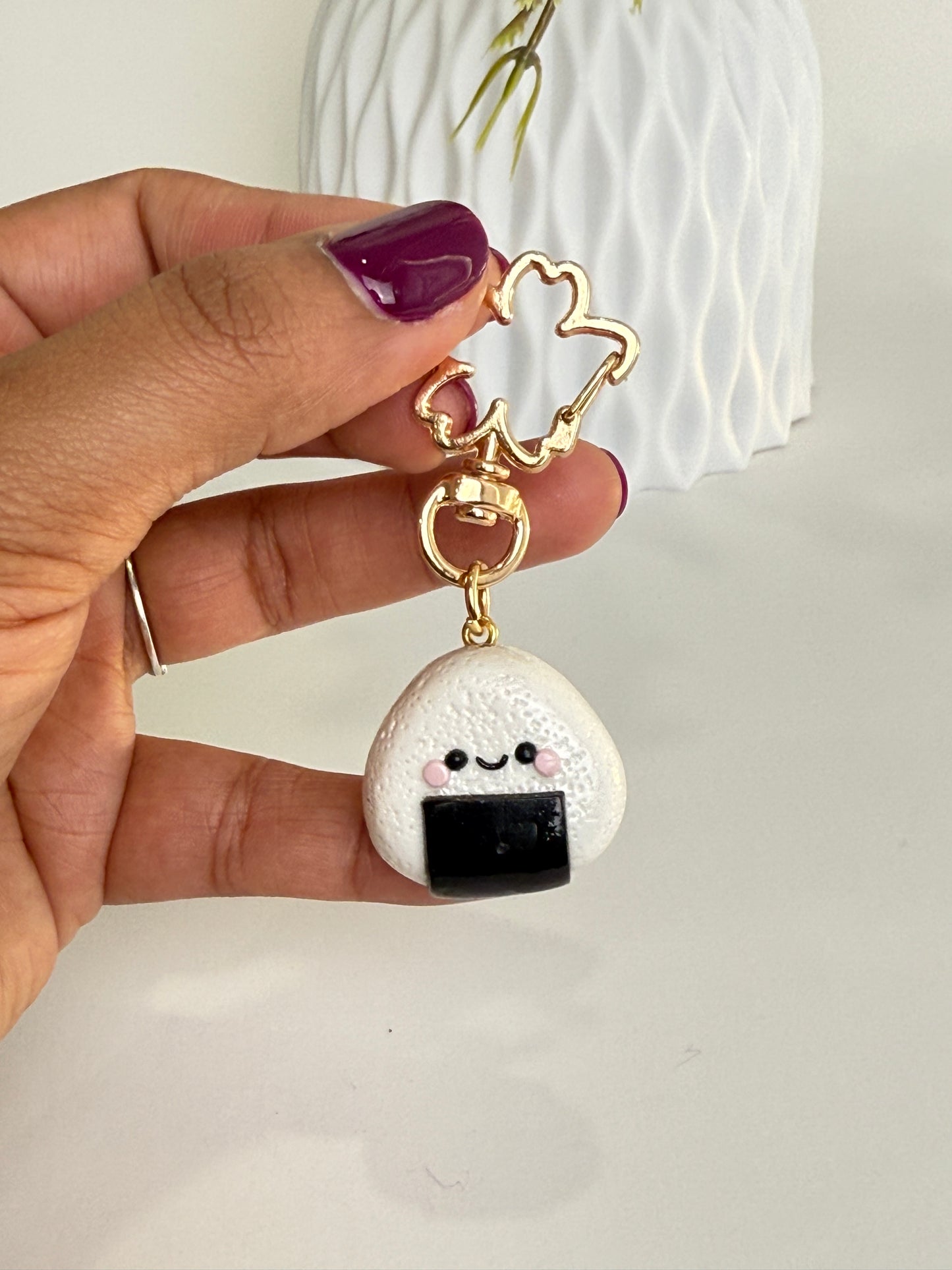 Rice cake keychain