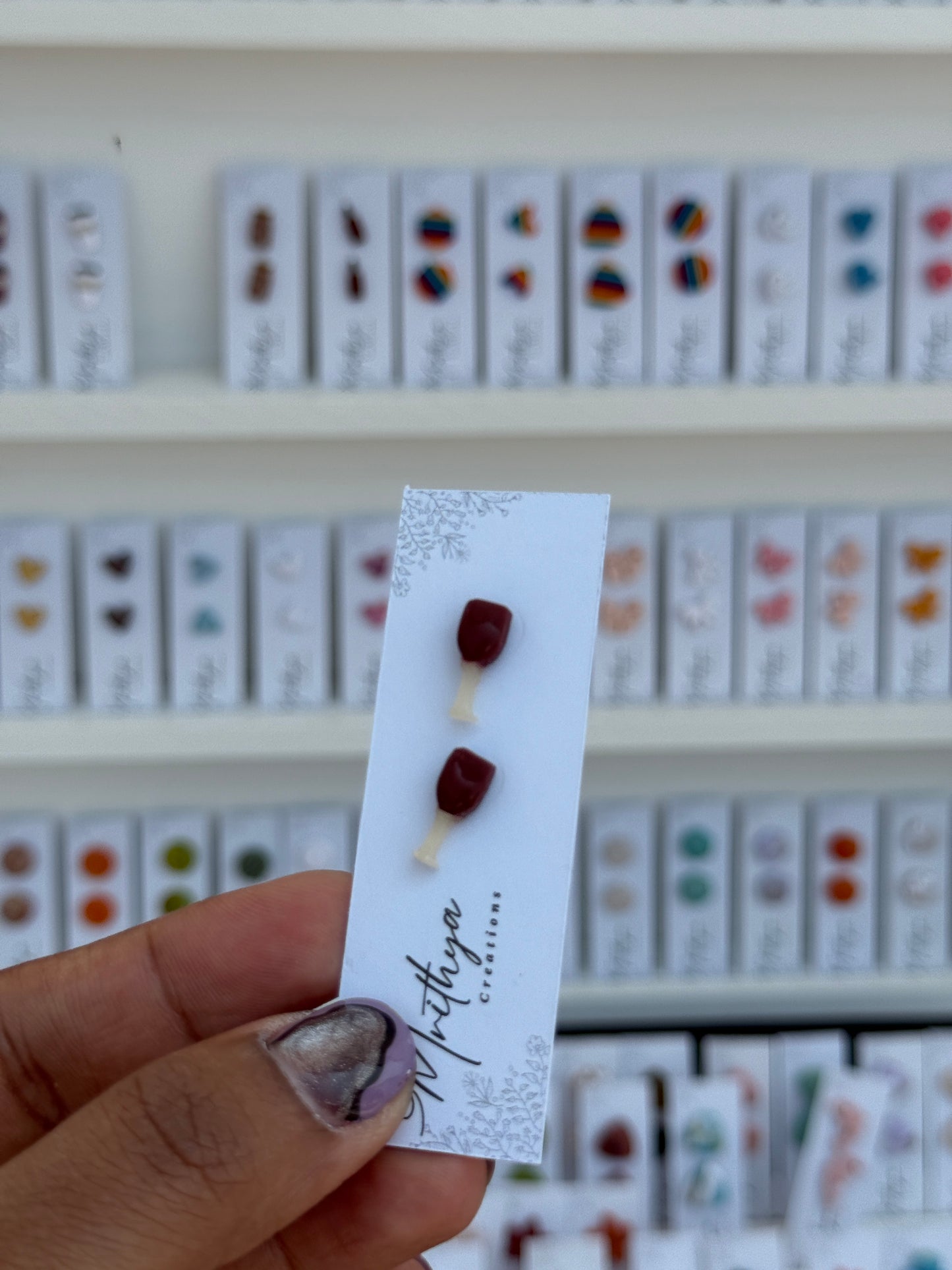 Wine glass stud