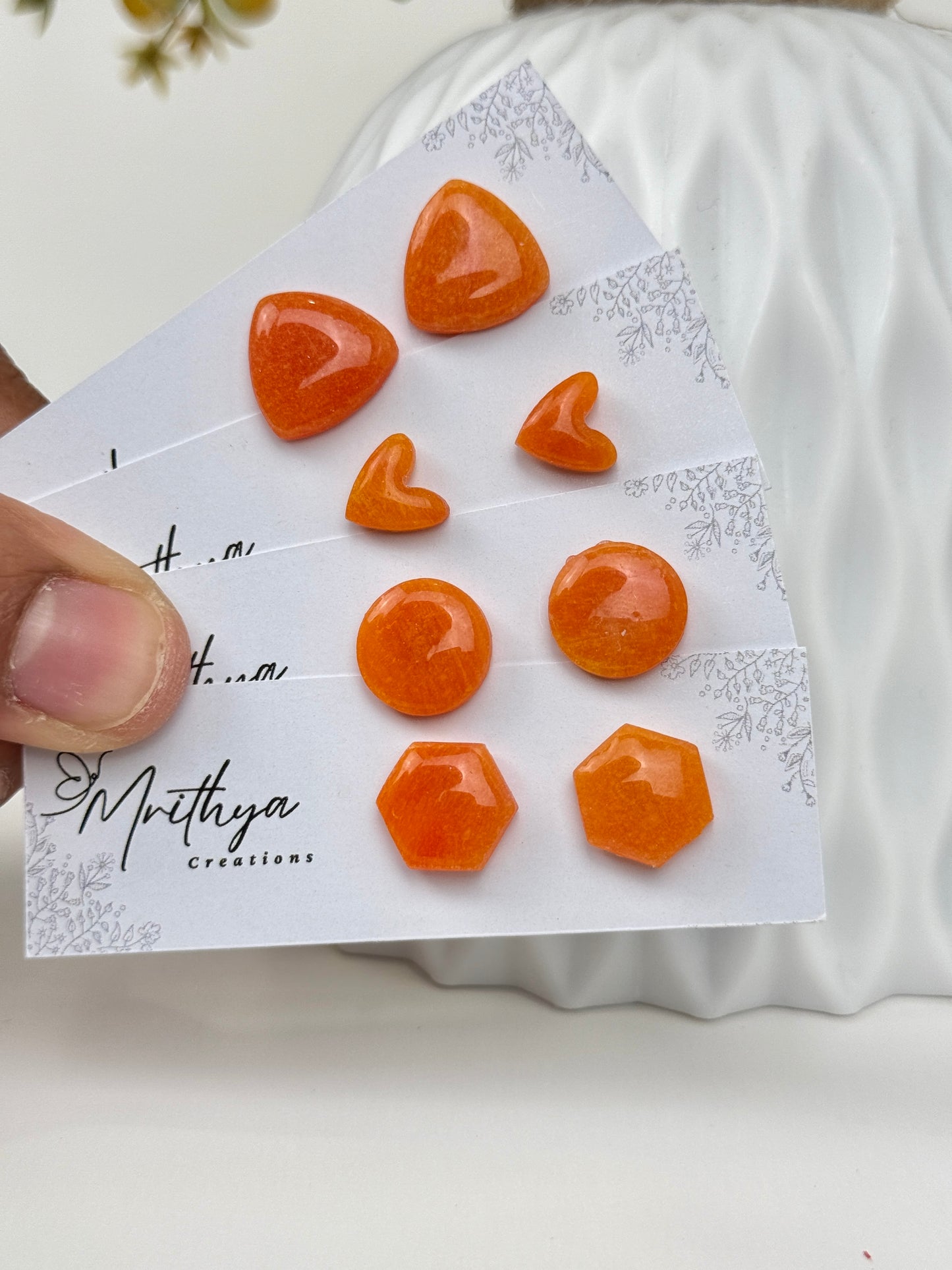 Tangerine studs