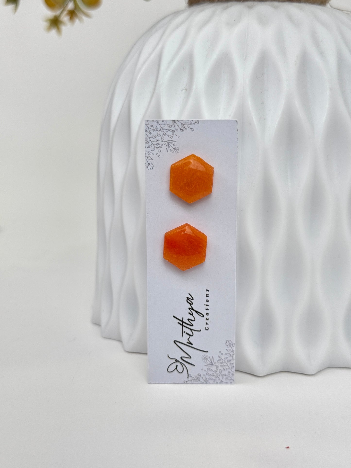 Tangerine studs