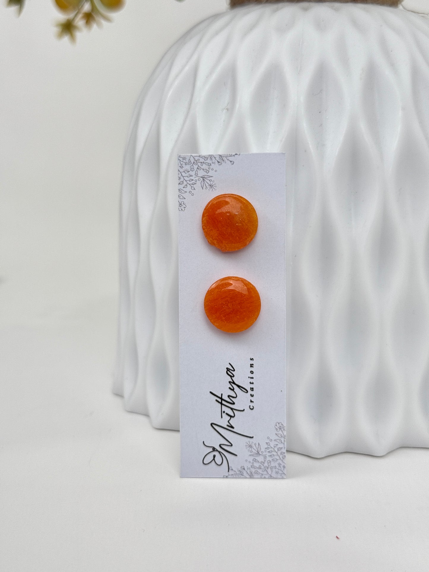 Tangerine studs
