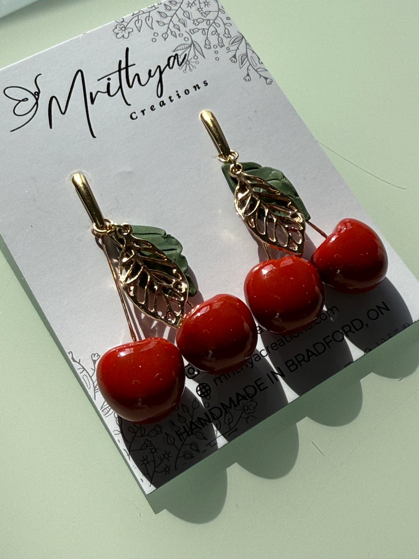 Cherry earrings