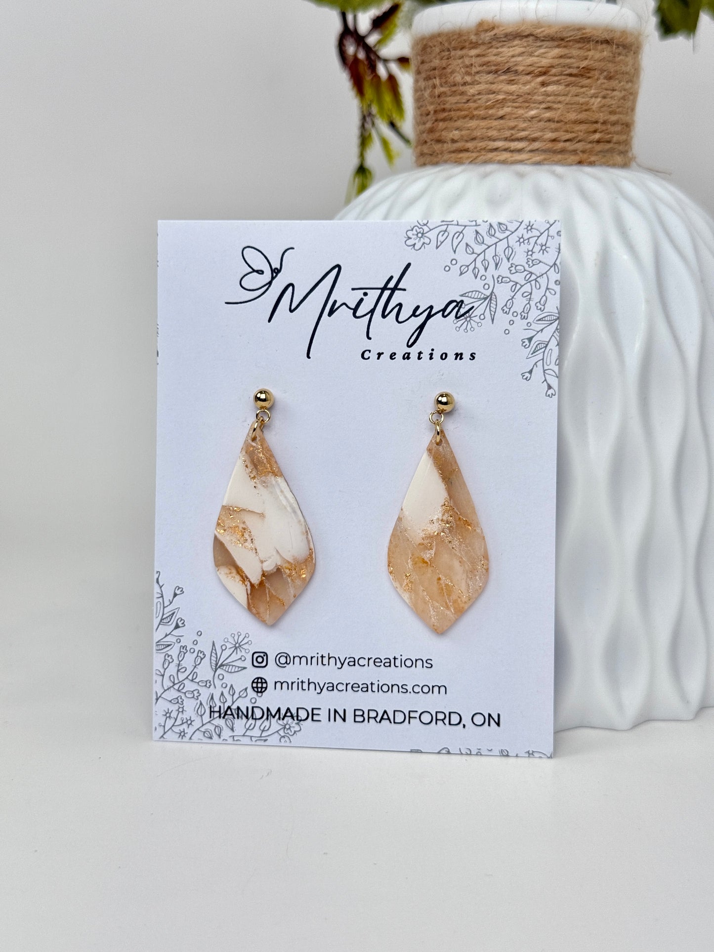 Marble sway earring