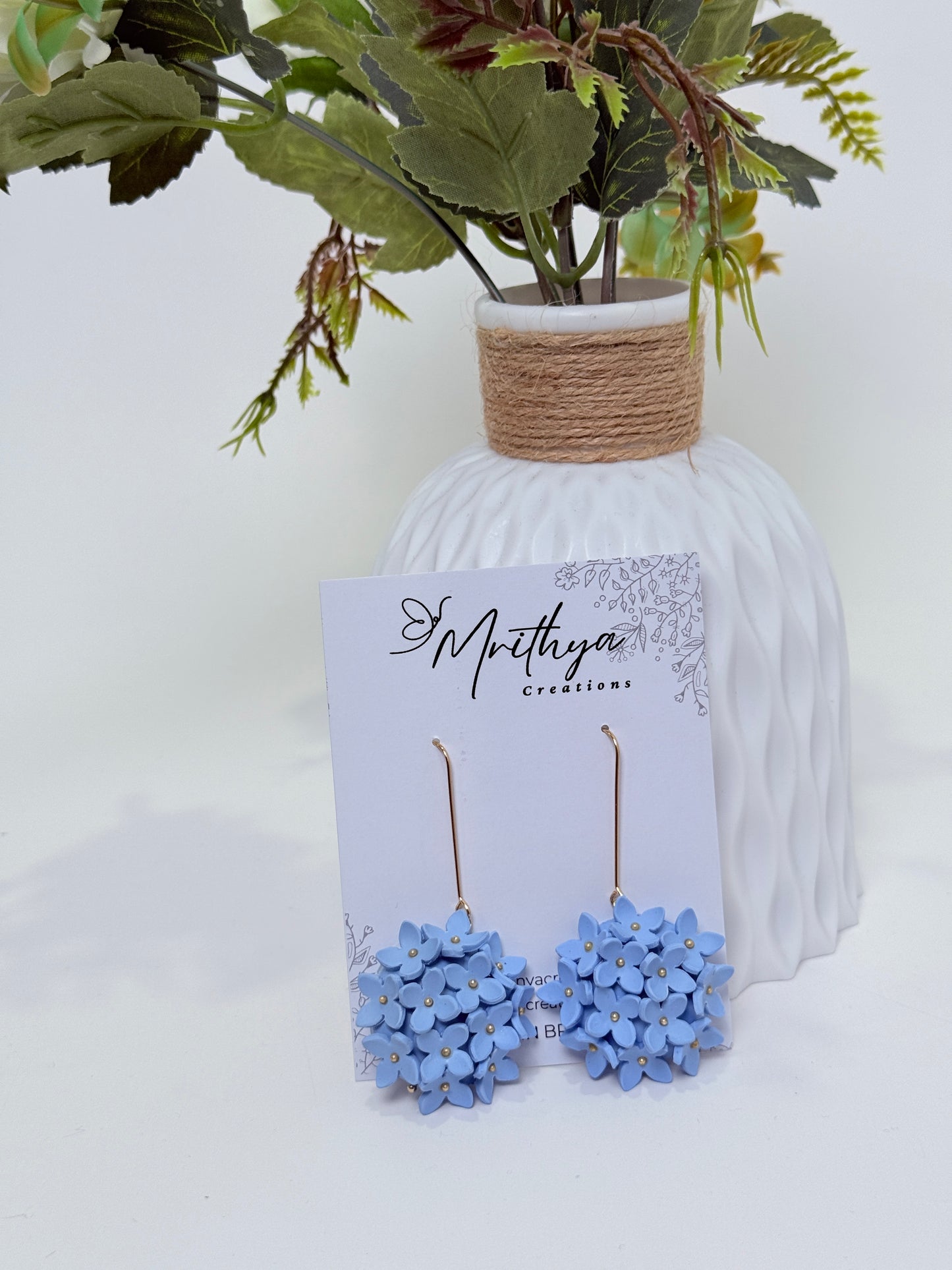 Blue Half Hydrangeas