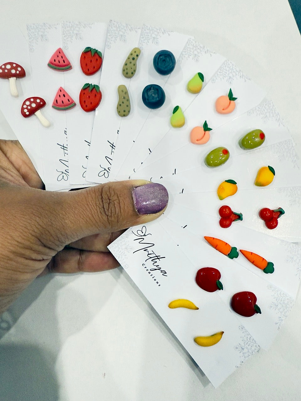 Fruits - Vegetables Studs