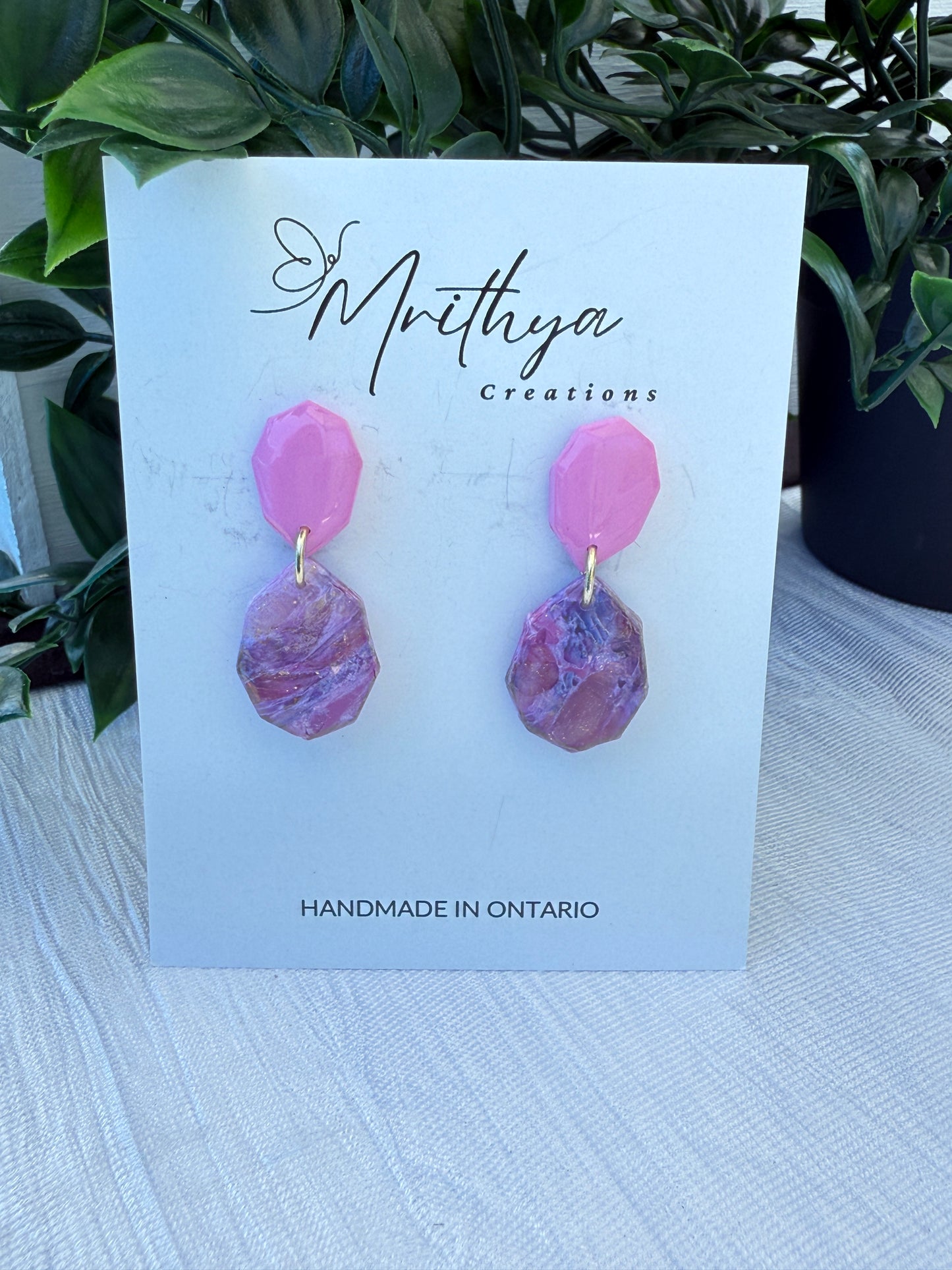 Pink Purple Crystal Cascade