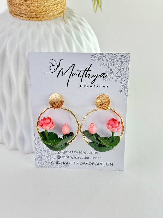Lotus earring