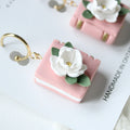 Floral Book earrings
