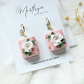 Floral Book earrings