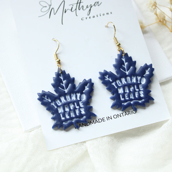 Toronto Maple leafs earring