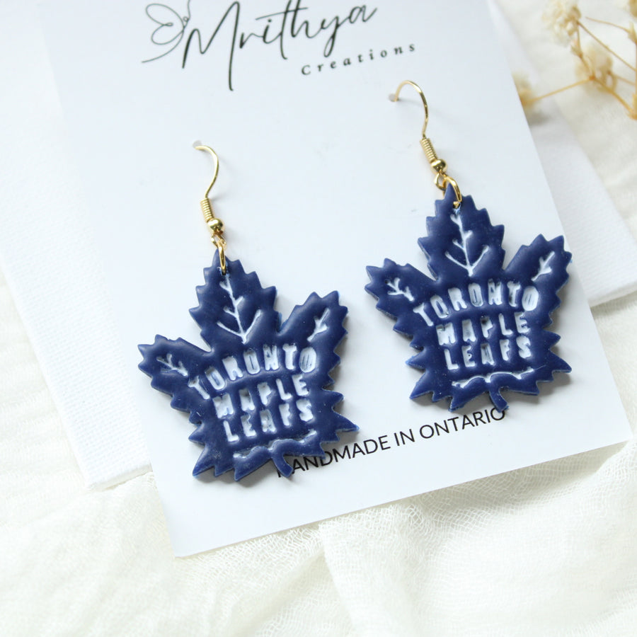 Toronto Maple leafs earring