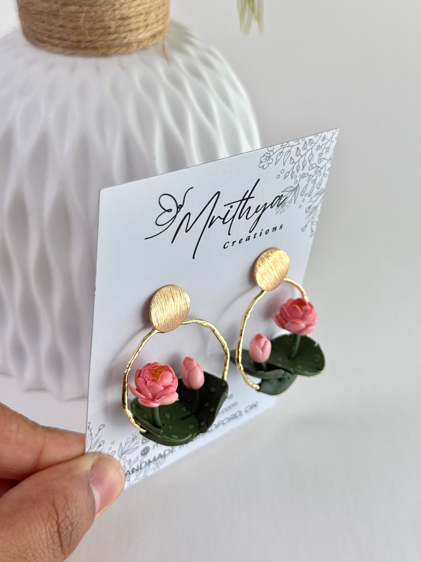 Lotus earring