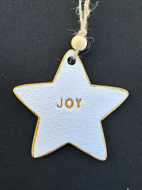 Christmas White Star Ornaments