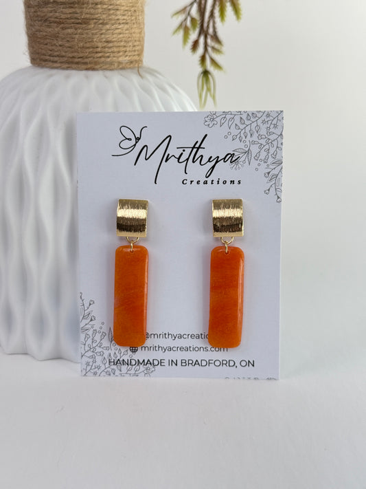 Dainty Tangerine earring
