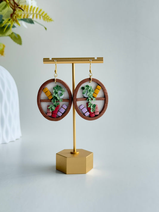 Book Shelf Earrings