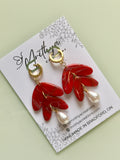 Scarlet Tess with pearl