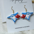 Blue jays earring