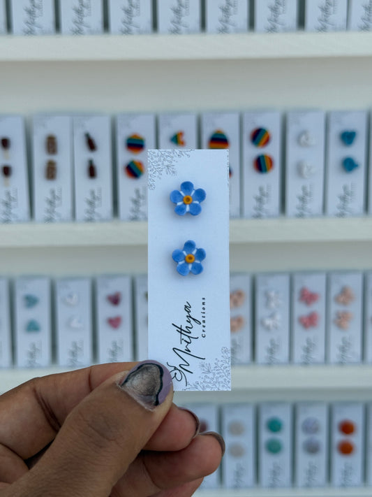 Forget Me Not Stud
