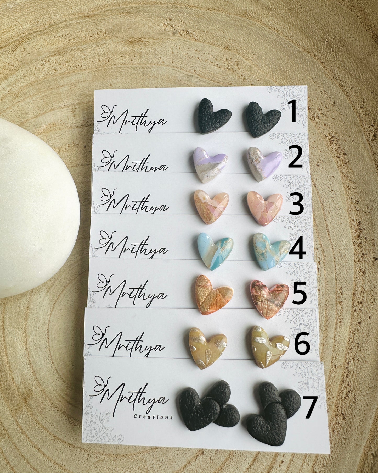 Heart Studs
