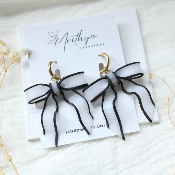 Sheer Black Bow