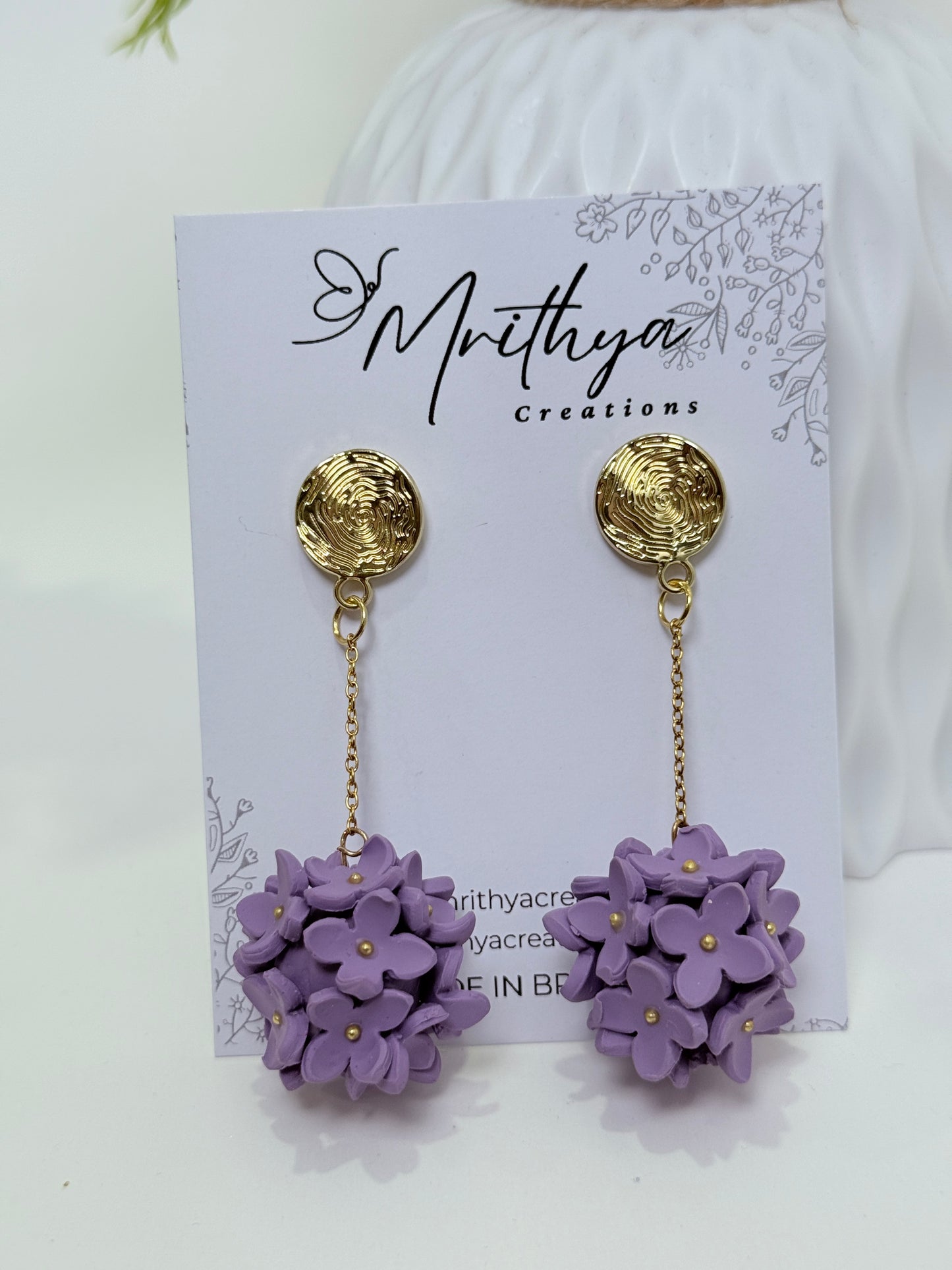 Purple Circle Hydrangeas