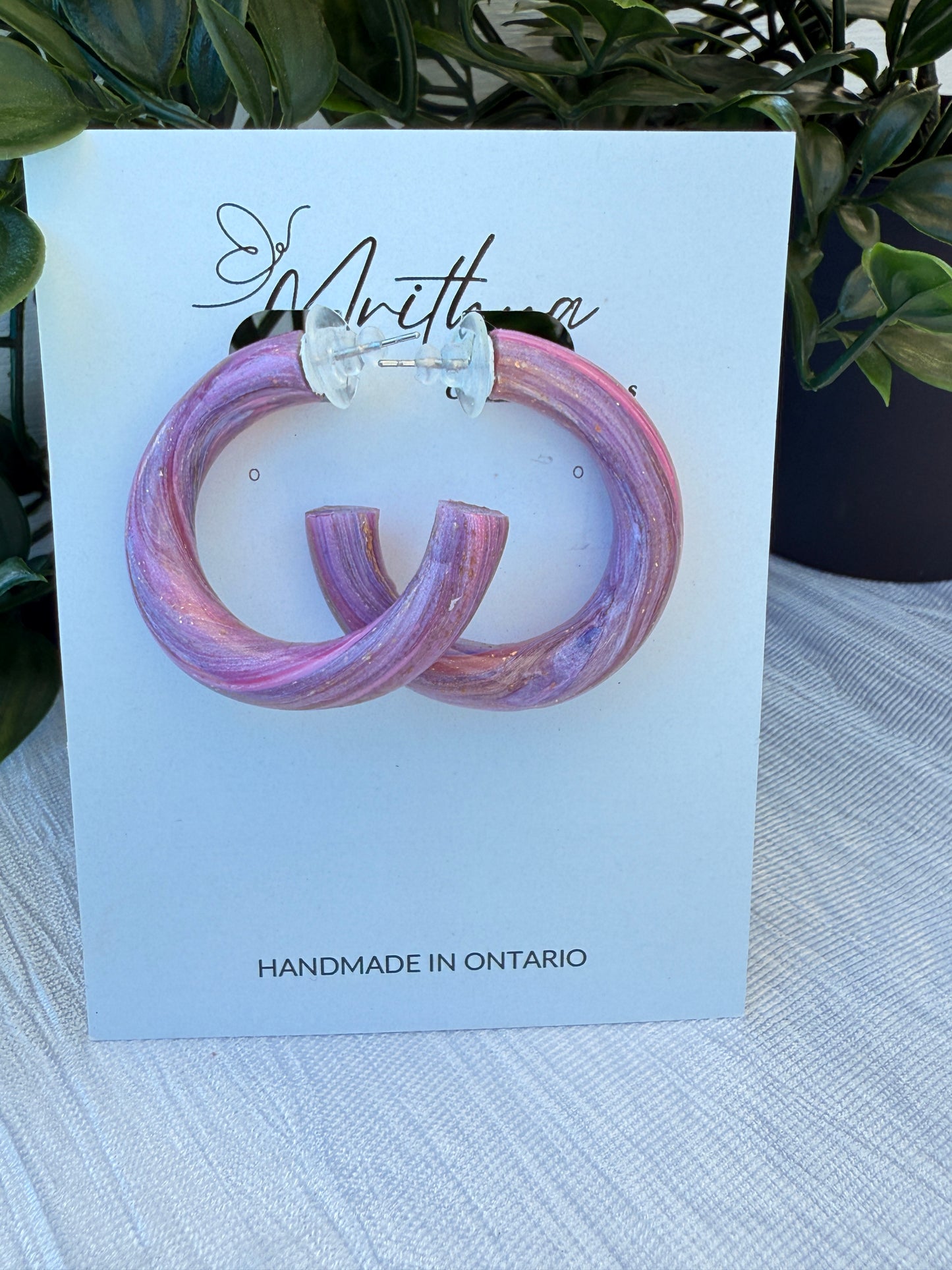 Pink Hoops
