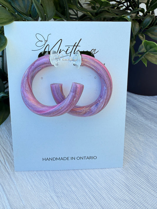 Pink Hoops