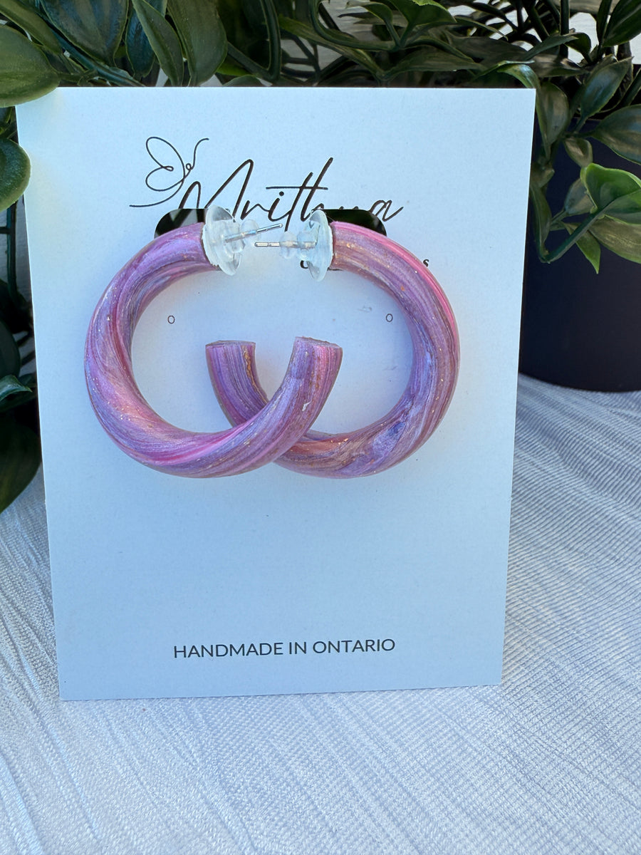 Pink Hoops