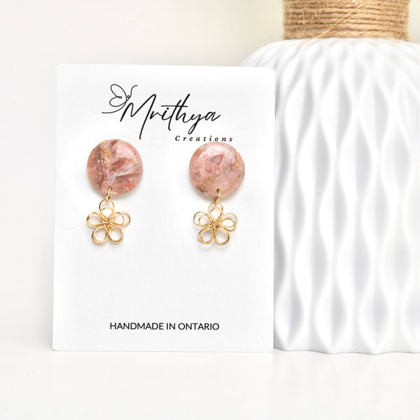 Nude Pink M w flower