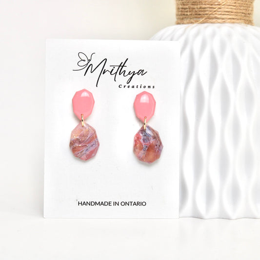 Pink Purple Crystal Cascade