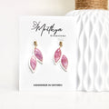 Lilac Bezel earring