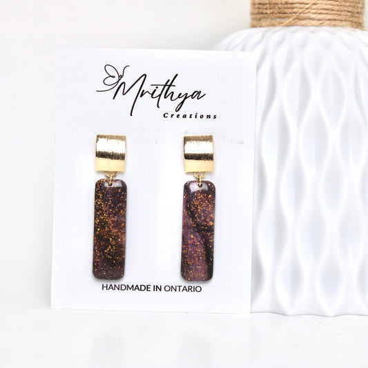 Dainty purple earring