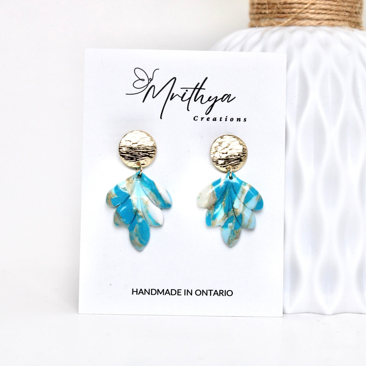 Turquoise spring leaf