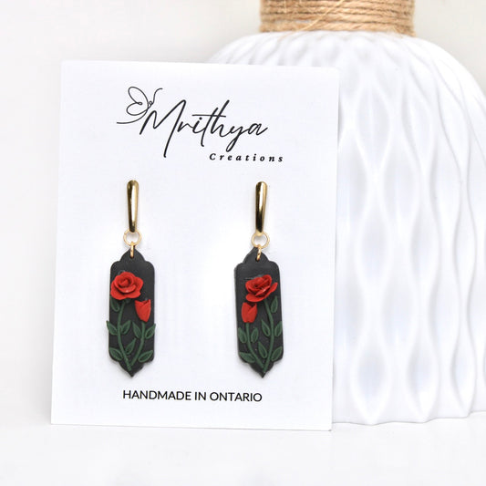 Rose in vintage frame