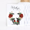 Floral black moon