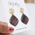 Purple Ornament earring