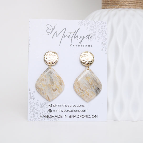 Marble Ornament earring