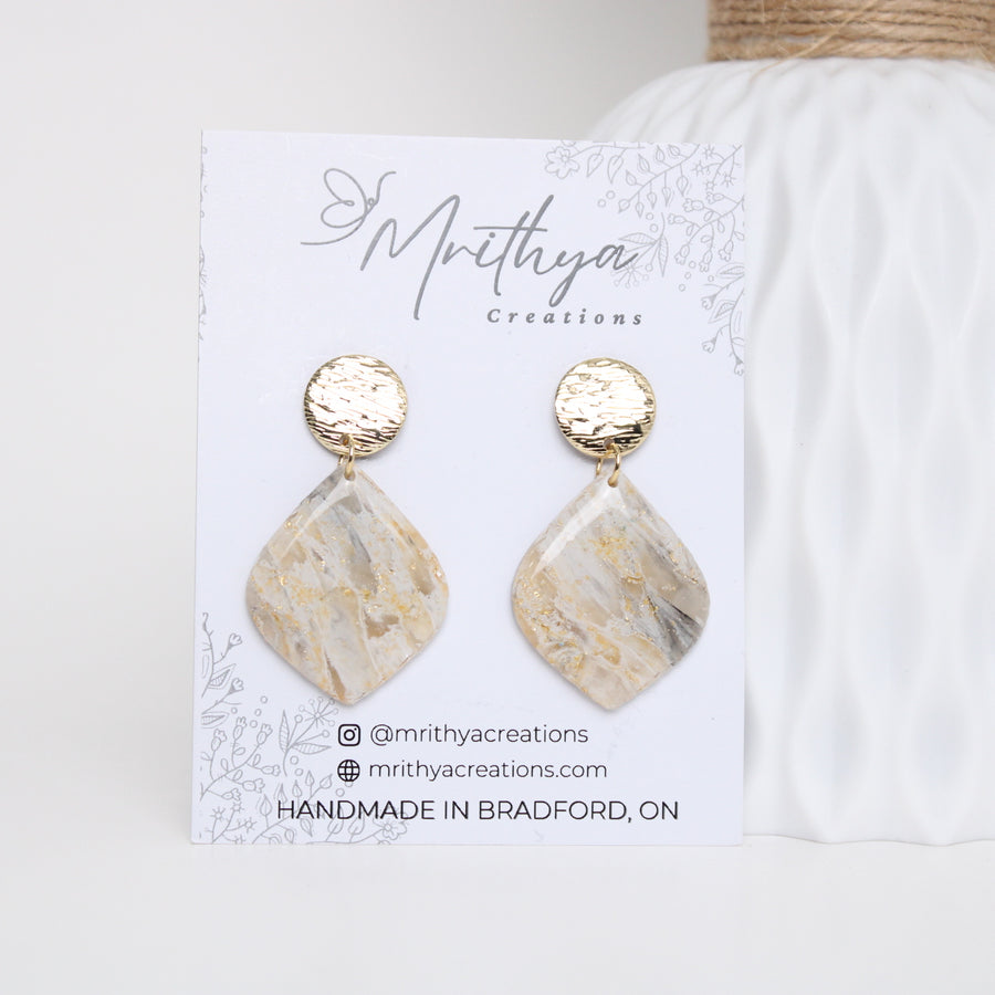 Marble Ornament earring